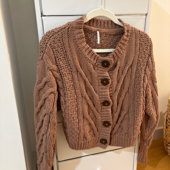 Free People Bonfire Cable Knit Cardigan - XS - Picture 2 of 2